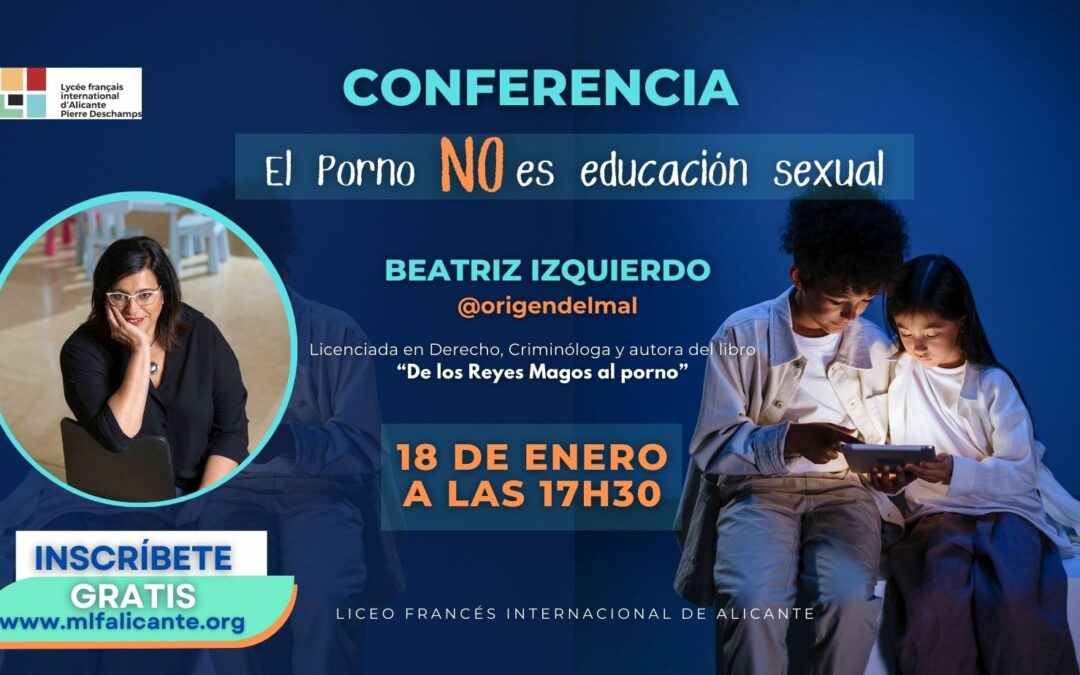 Conférence “La pornographie n’est PAS de l’ éducation sexuelle” par Beatriz Izquierdo