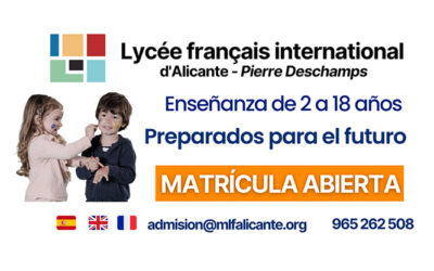 Matricula abierta 2022 2023 Liceo francés Alicante