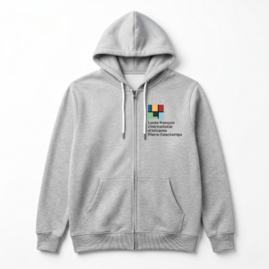 Sudadera con capucha y cremallera