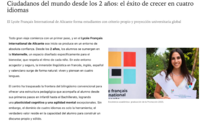 El Lycée Français International d’Alicante, noticia en los medios: Referente en educación internacional y excelencia